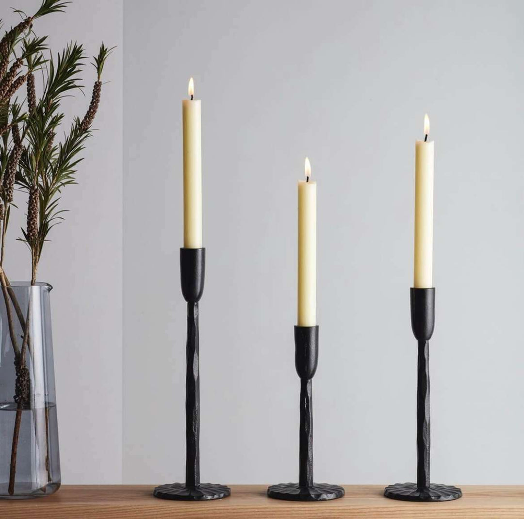 Black Iron Candlestick