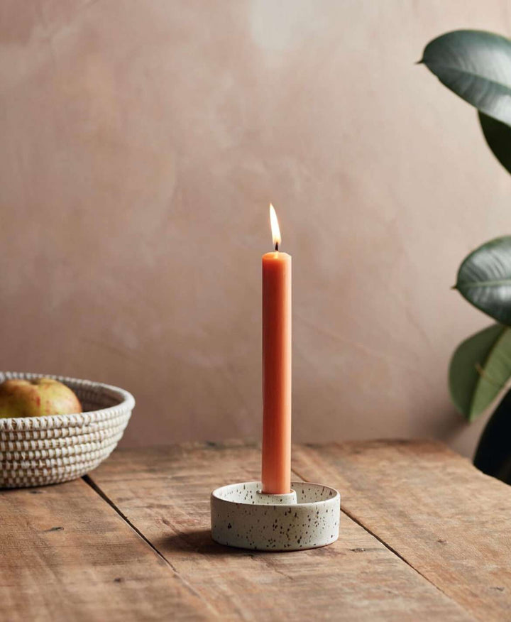 Speckled Candle Holder