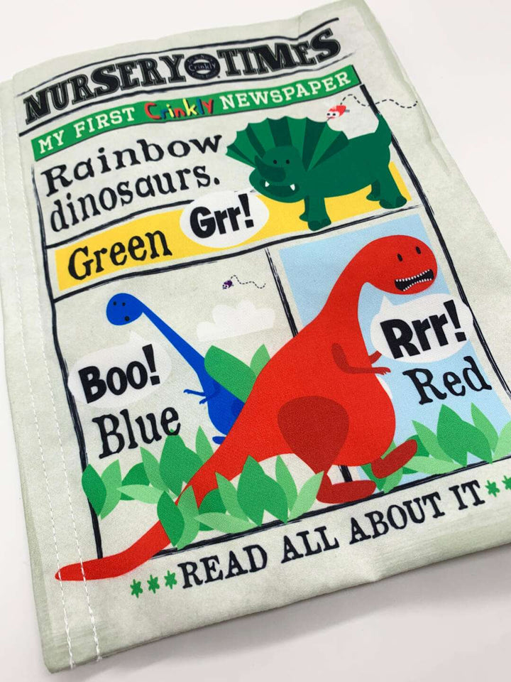 Crinkly Cloth Books: Rainbow Dinosaurs