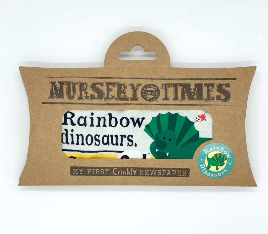 Crinkly Cloth Books: Rainbow Dinosaurs