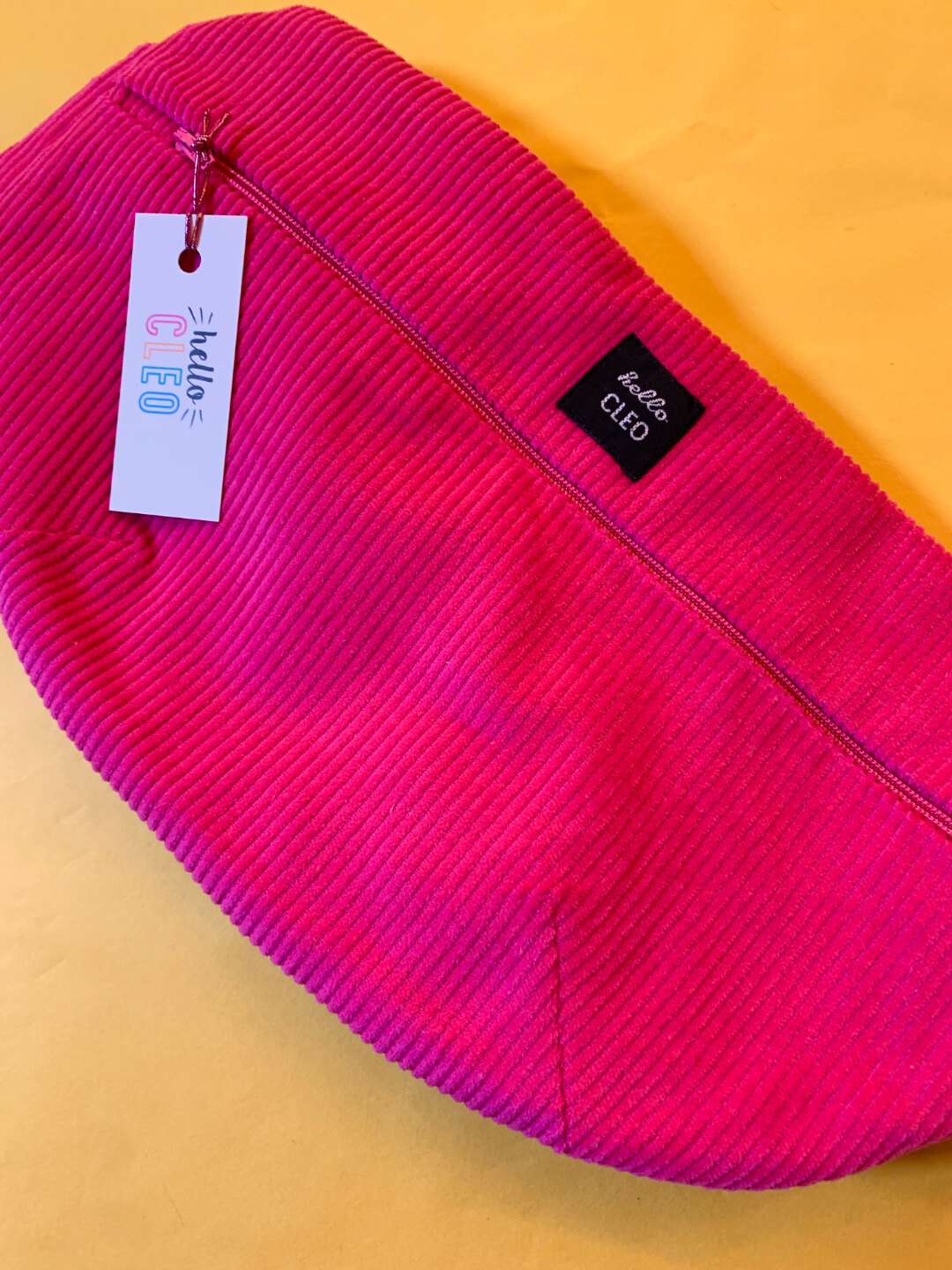Pink Corduroy Bum Bag