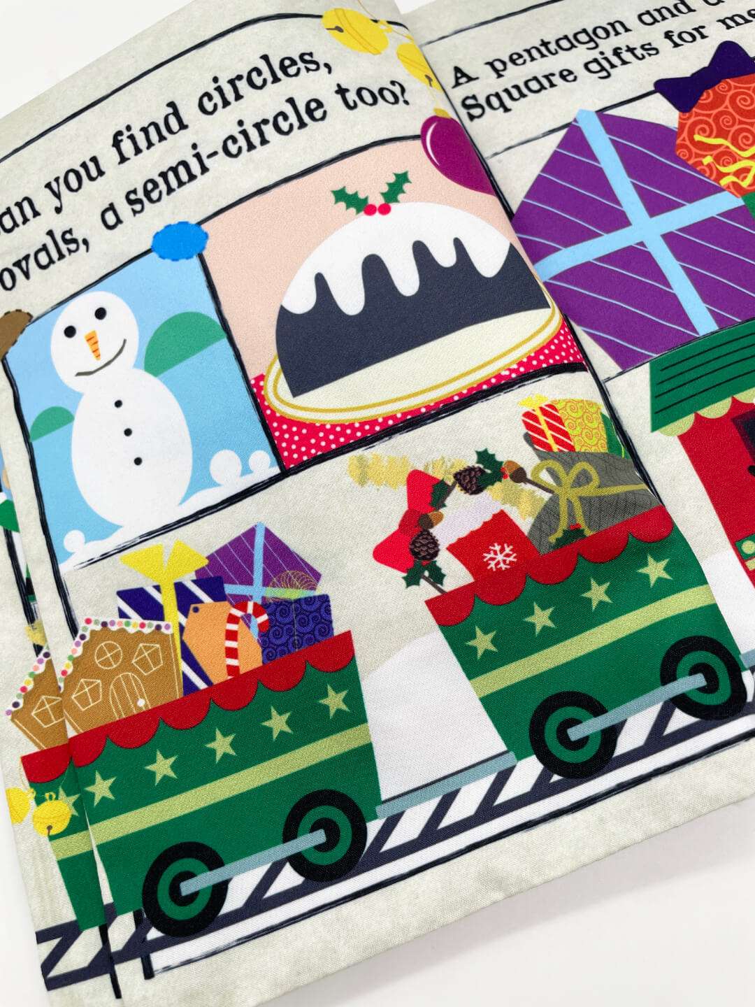 Crinkly Cloth Newspaper: Christmas Shapes