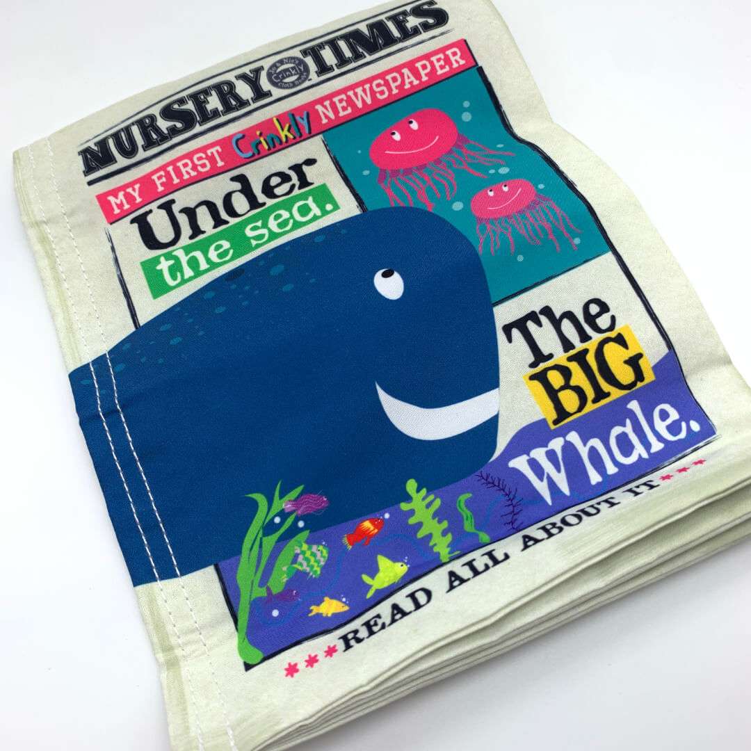 Crinkly Cloth Newspaper: Under the Sea