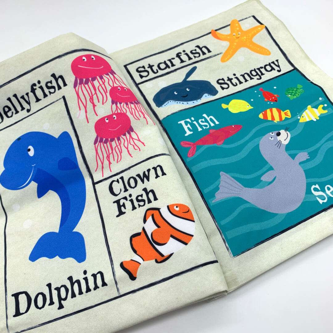 Crinkly Cloth Newspaper: Under the Sea