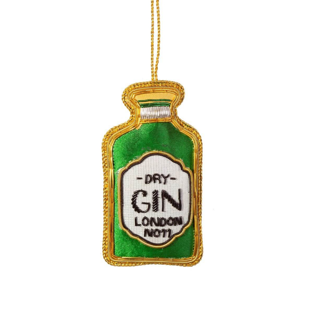 Gin Bottle Beaded Decoration
