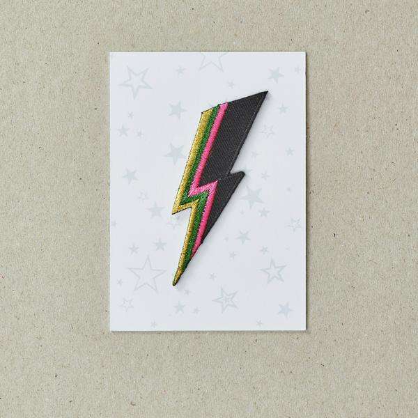 Lightning Bolt Iron-on Patch