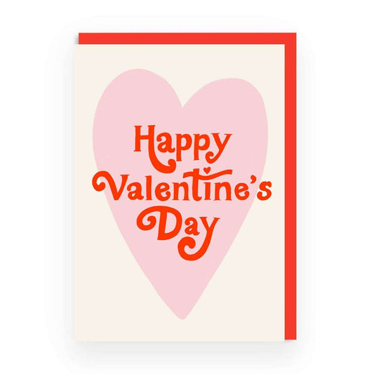 Retro Heart Valentine's Day Greetings Card