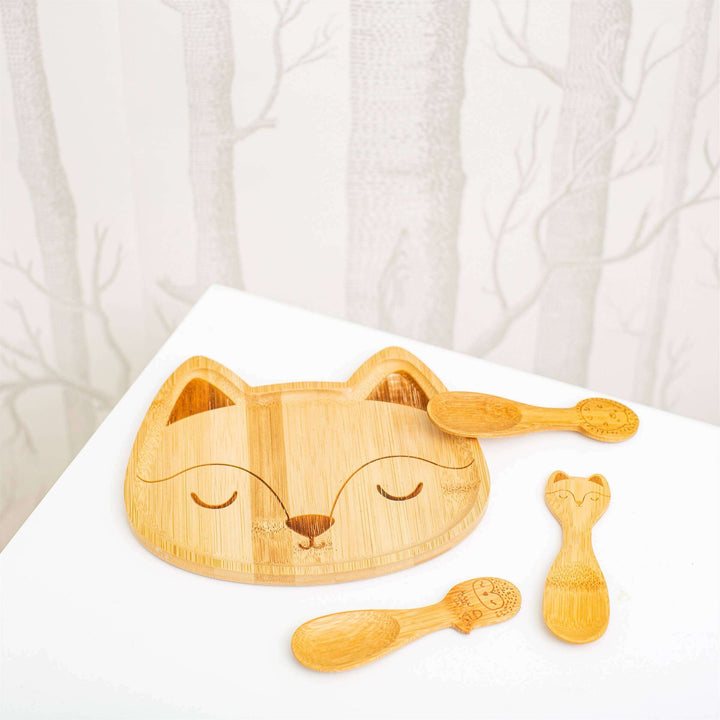 Woodland Fox Bamboo Plate