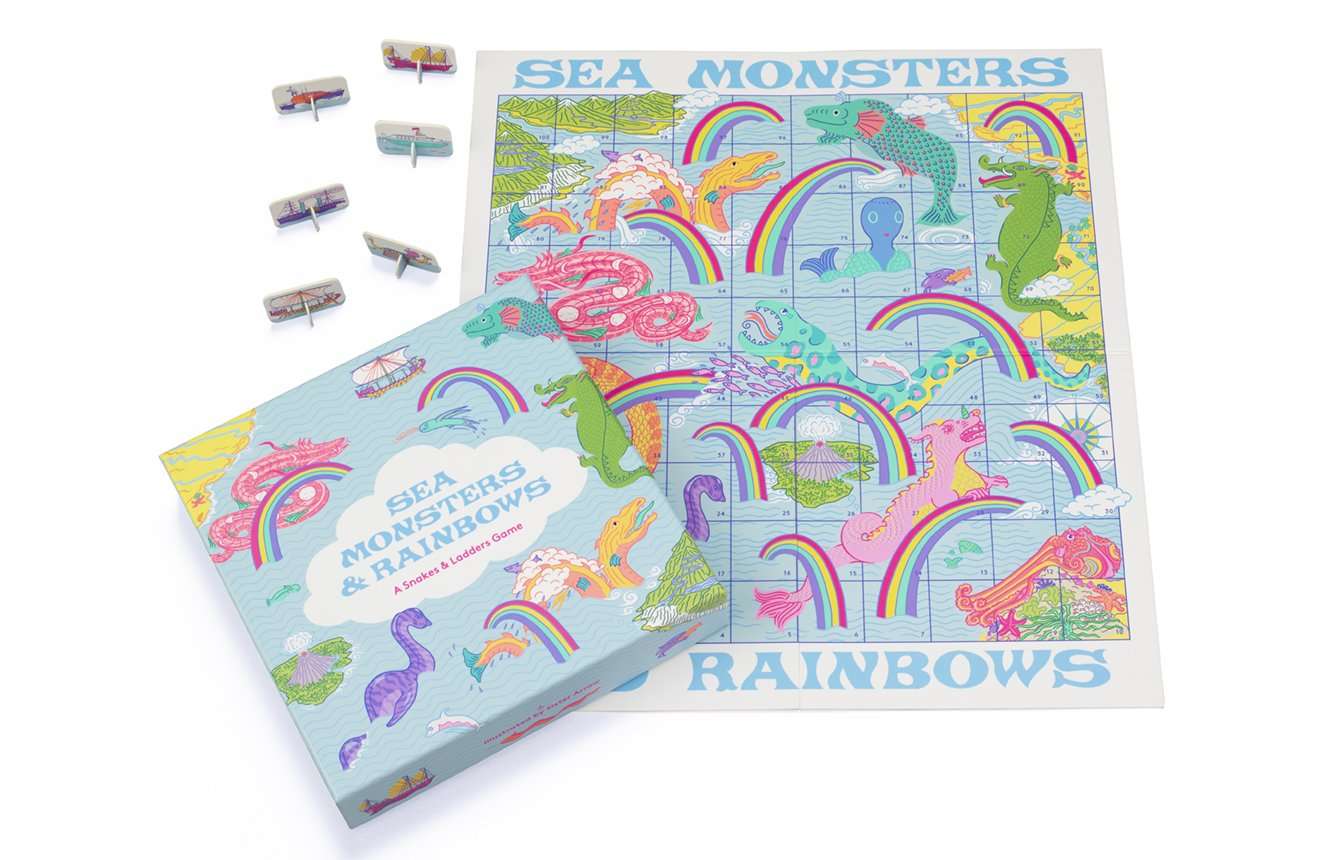 Sea Monsters & Rainbows: A Snakes and Ladders Game