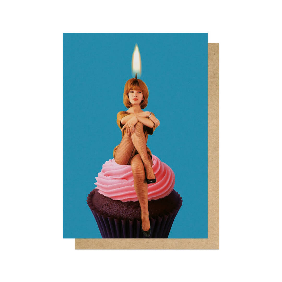 Cupcake Birthday Girl Greetings Card