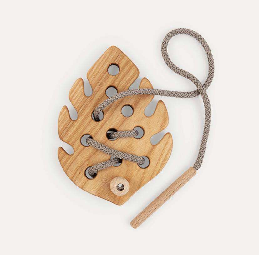 Natural Wooden Threading Toys