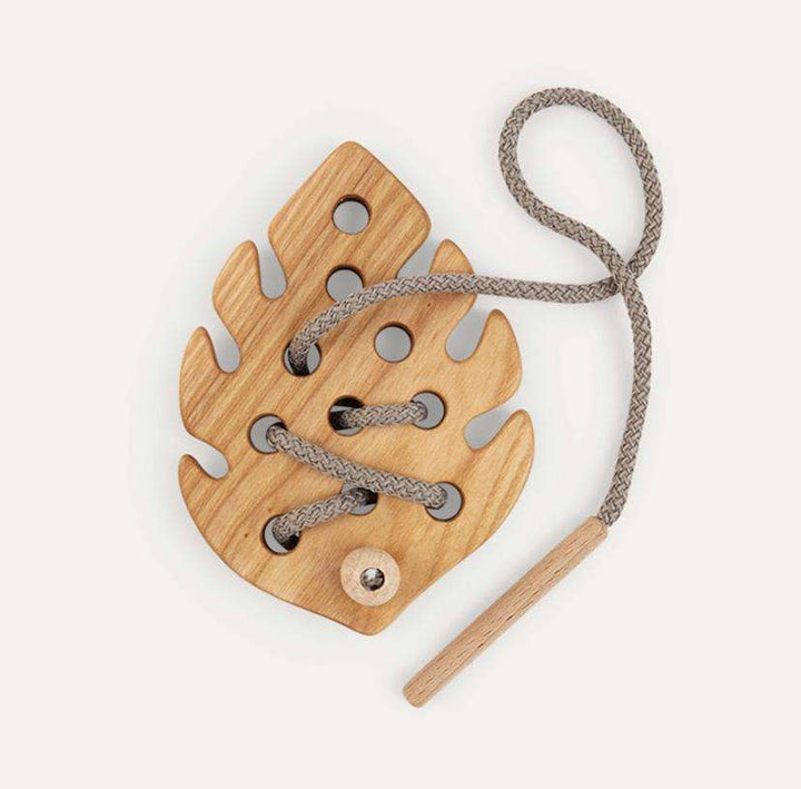 Natural Wooden Threading Toys