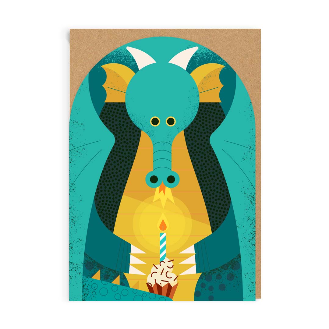 Birthday Dragon Greetings Card