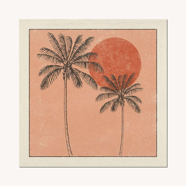 Golden Palms Art Print