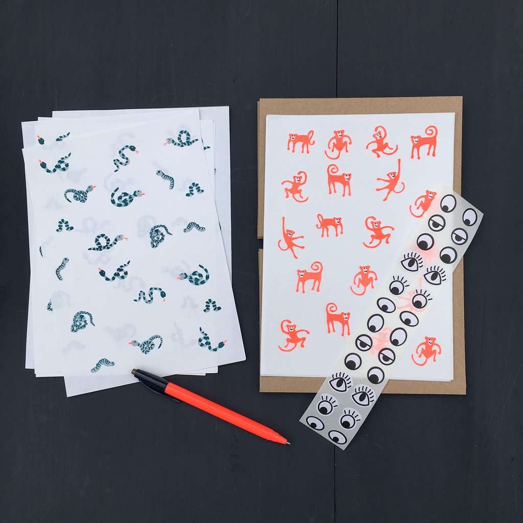 Monkeys & Snakes Letter Writing Set