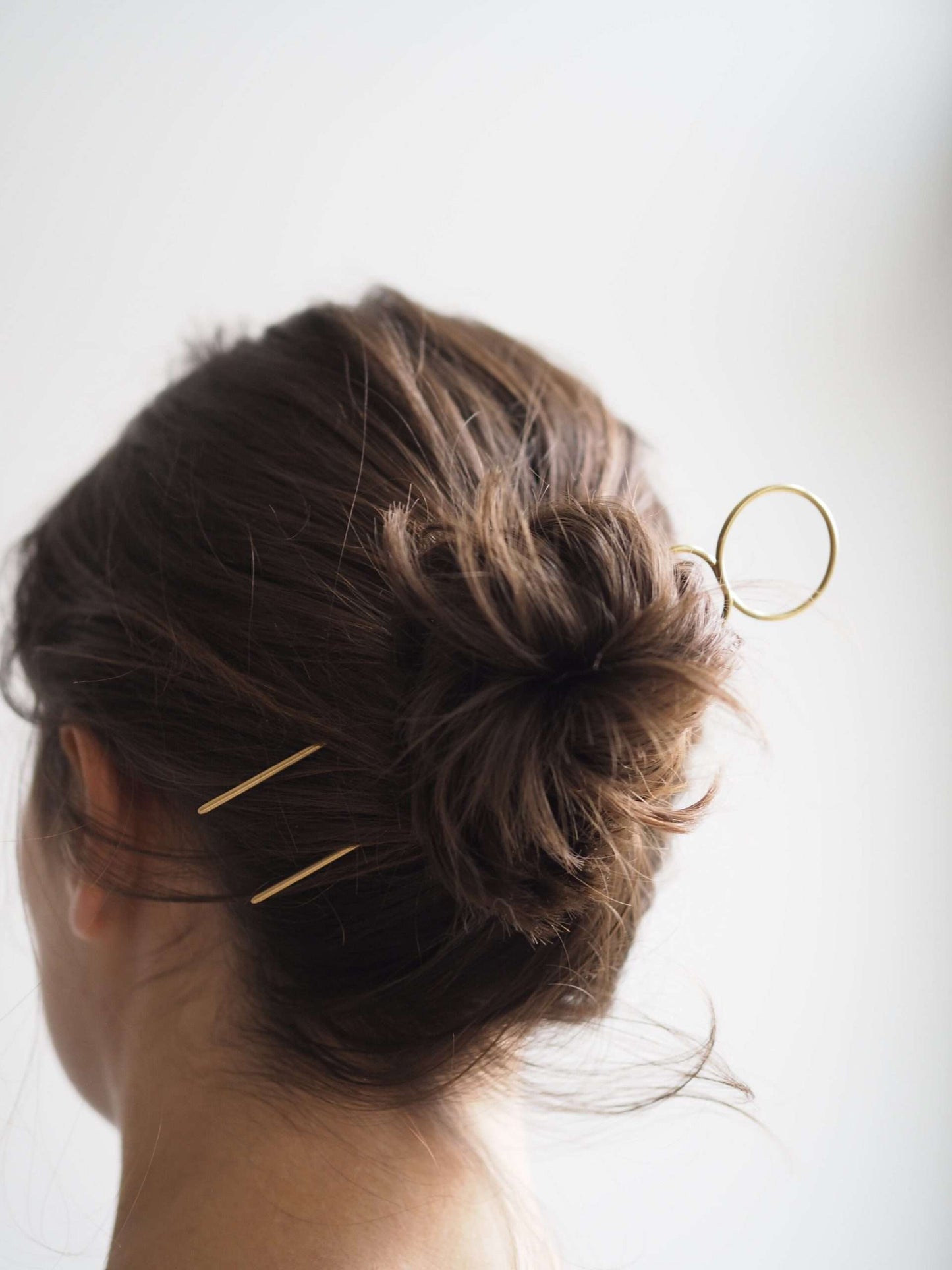Loop Brass Hair Pin