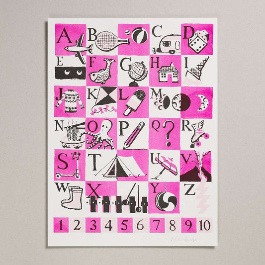 Alphabet A3 Riso Print