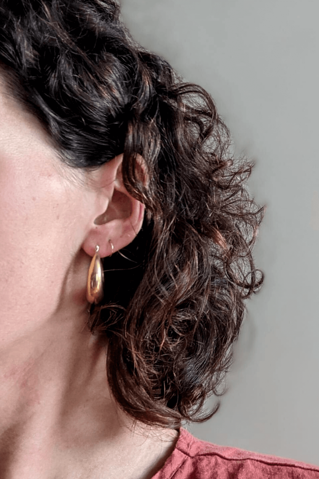 Roake Studio Drop Hoop Earrings