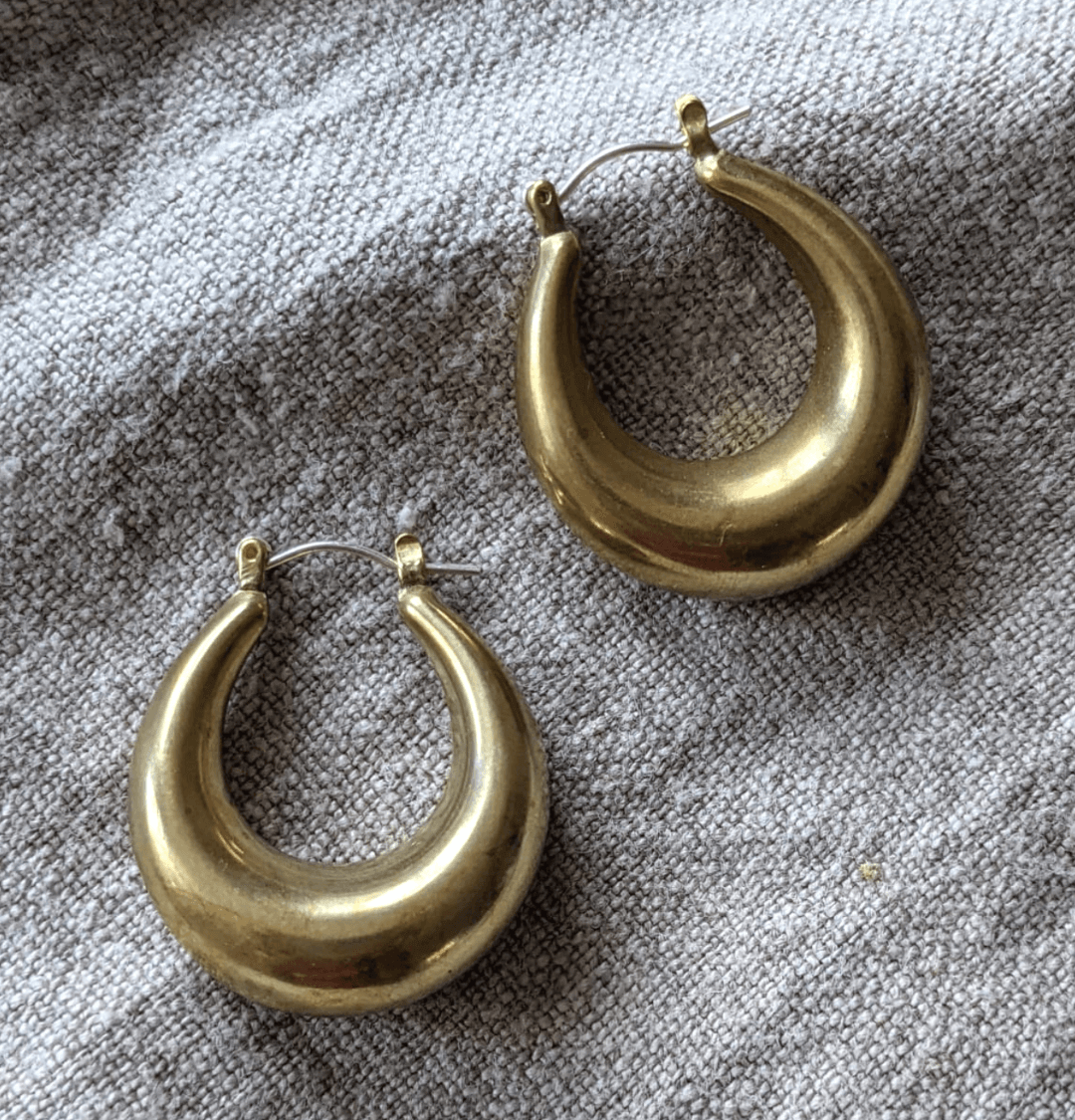 Roake Studio Drop Hoop Earrings