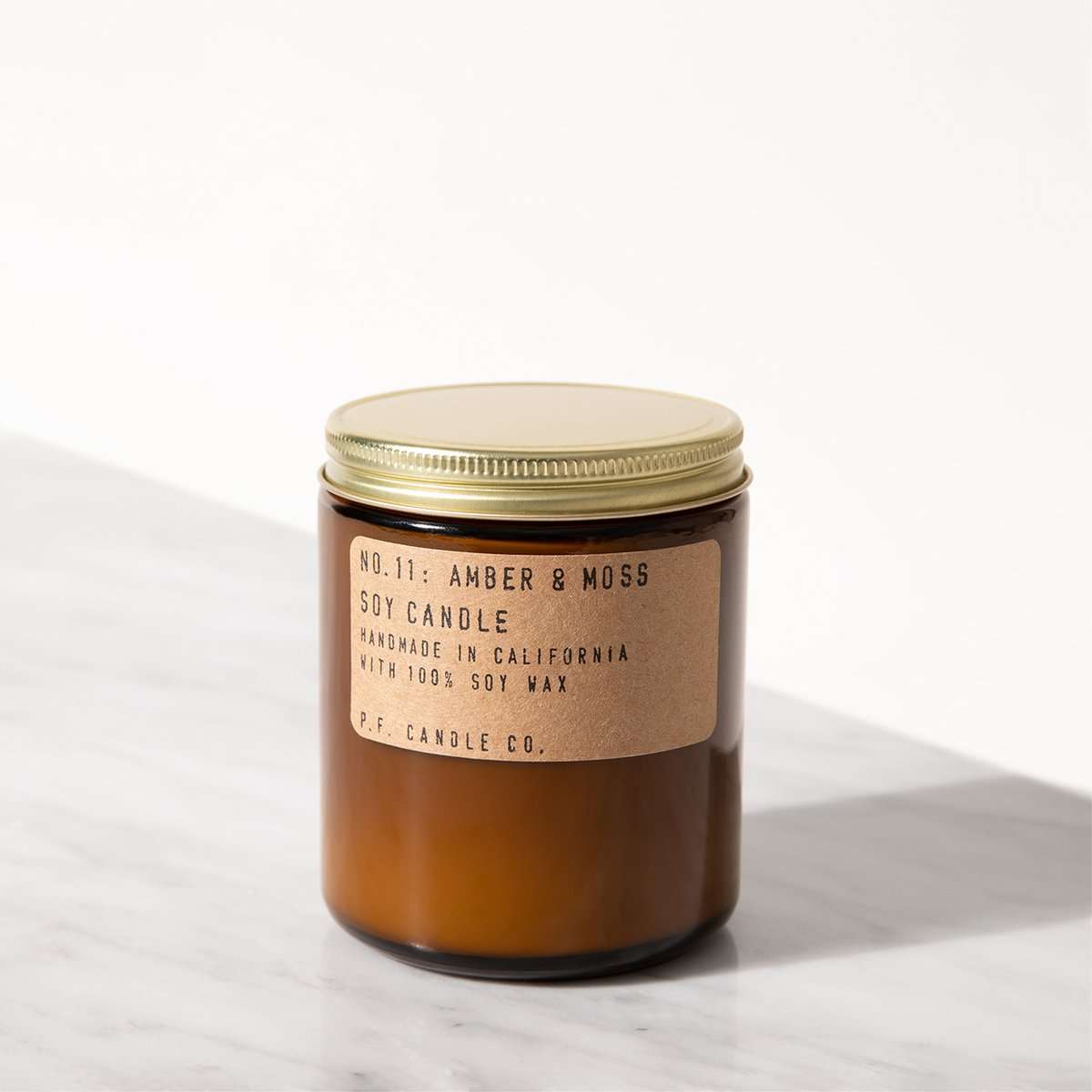 PF Candle Co Standard Size: Amber and Moss