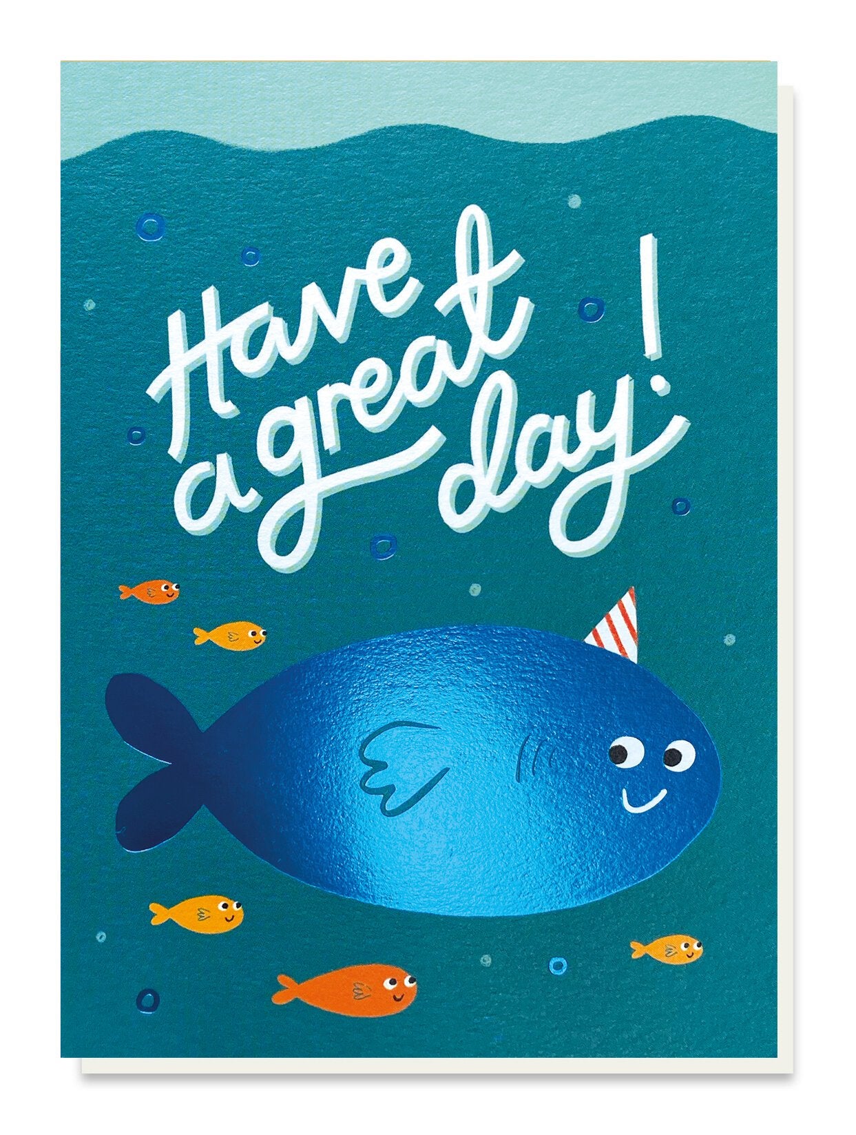 Big Fish Foil Greetings Card