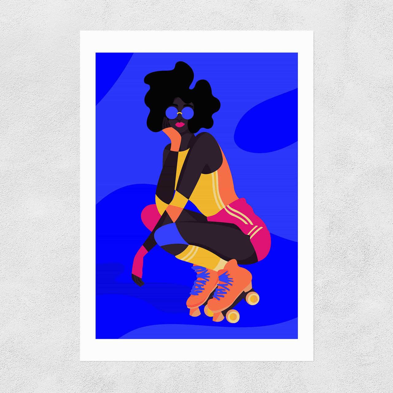 Roller Girl A3 Art Print