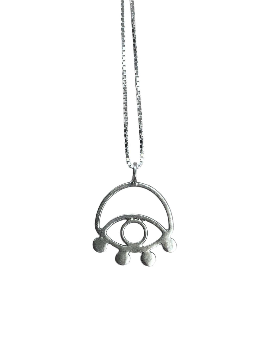 Eco Silver Eye Necklace