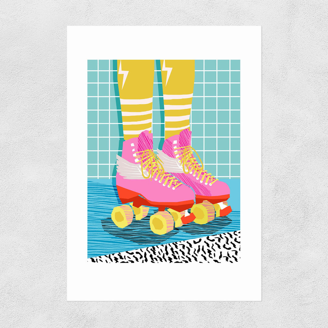 Roller Skates A3 Print