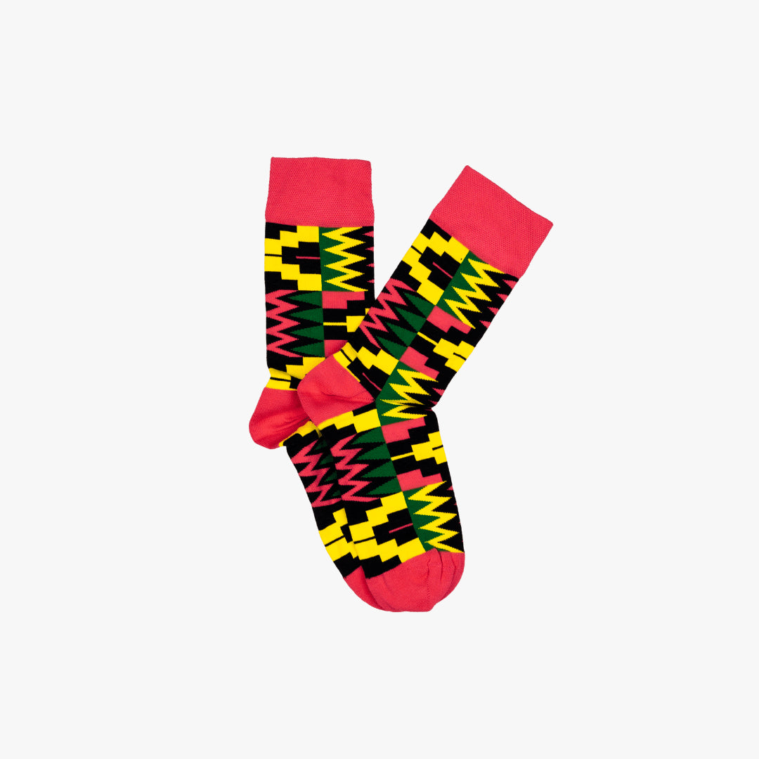 Afropop Red Zion Socks (M/L)