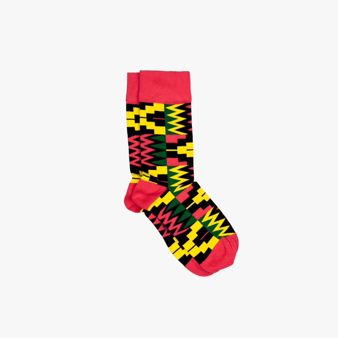 Afropop Red Zion Socks (M/L)