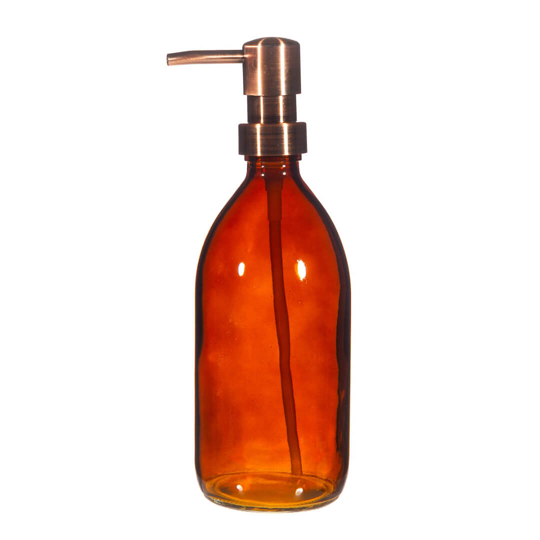 Refillable Glass Bottle with Pump