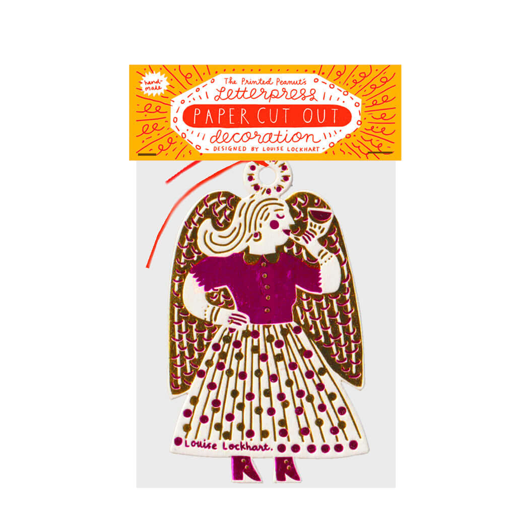 Golden Angel Hanging Decoration