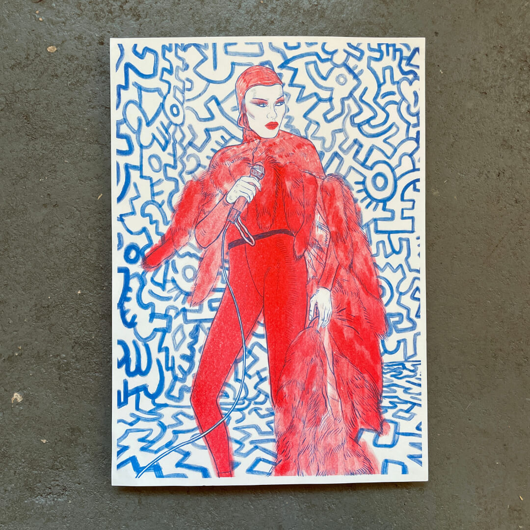 Grace Jones A3 Riso Print