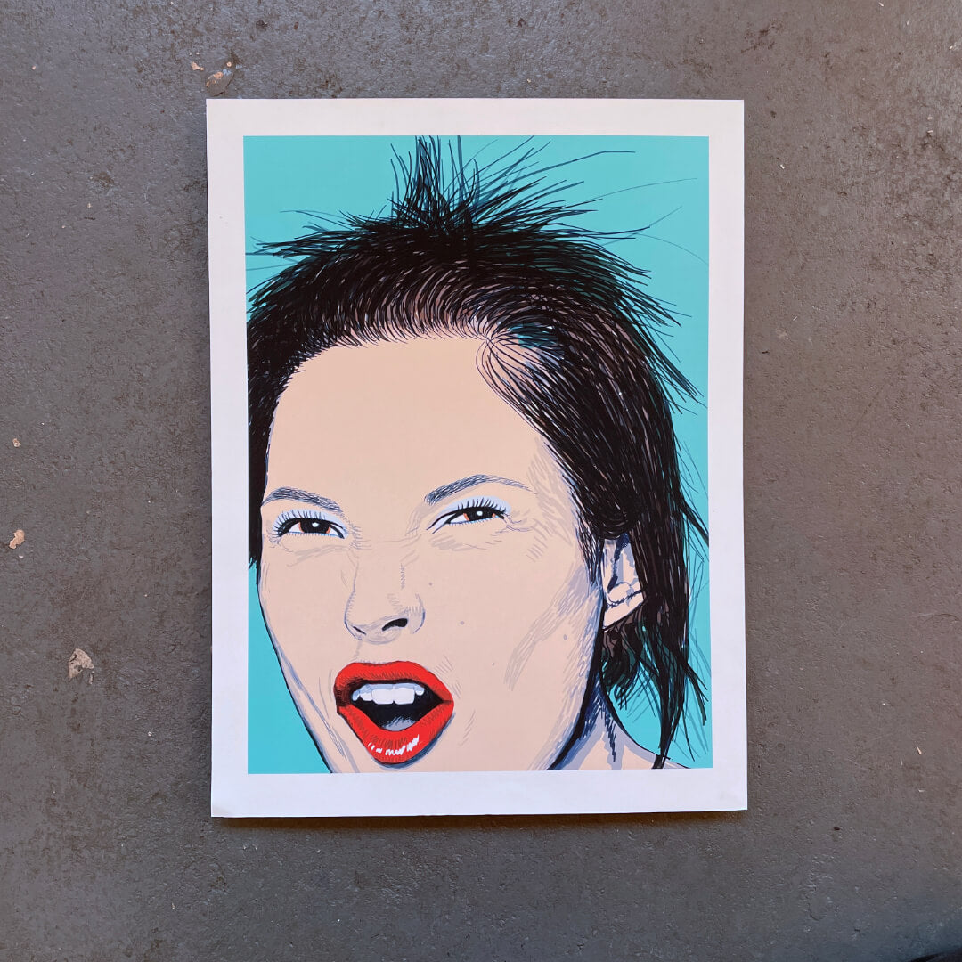 Kate Moss Art Print