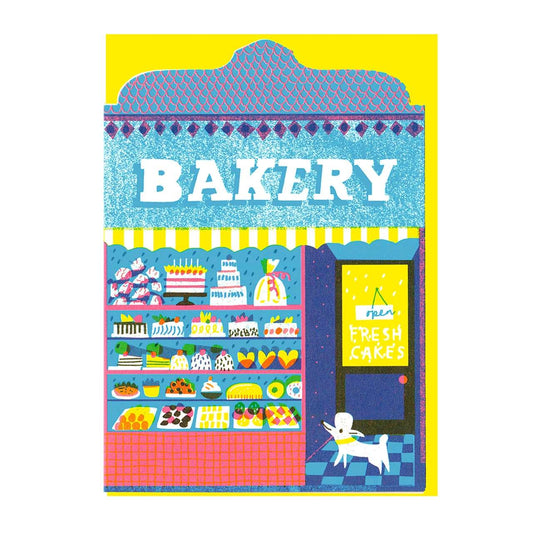 Bakery Shop Die Cut Greetings Card