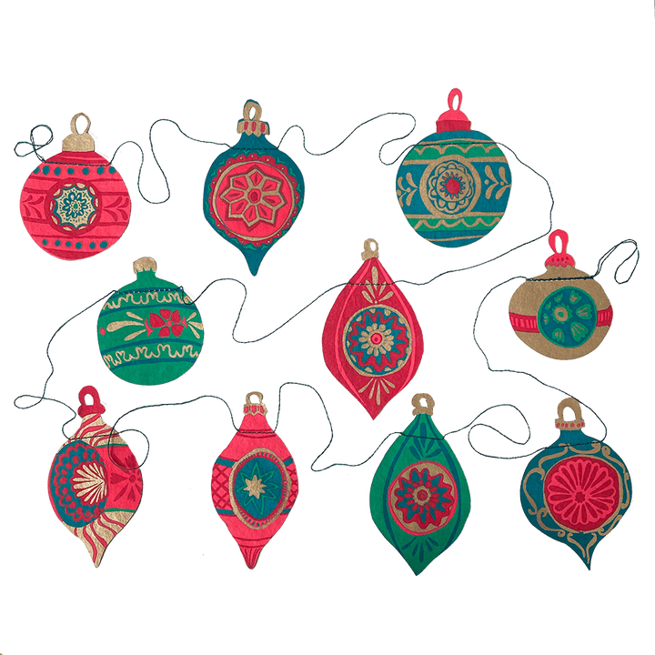 Christmas Bauble Paper Garland