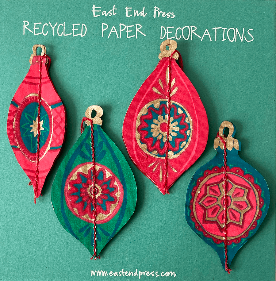 Christmas Bauble Paper Decorations