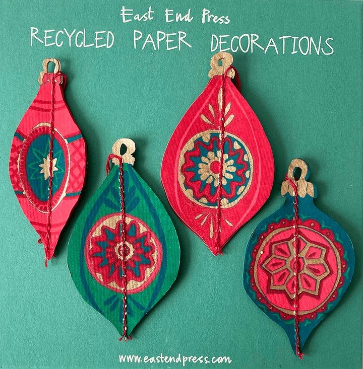 Christmas Bauble Paper Decorations