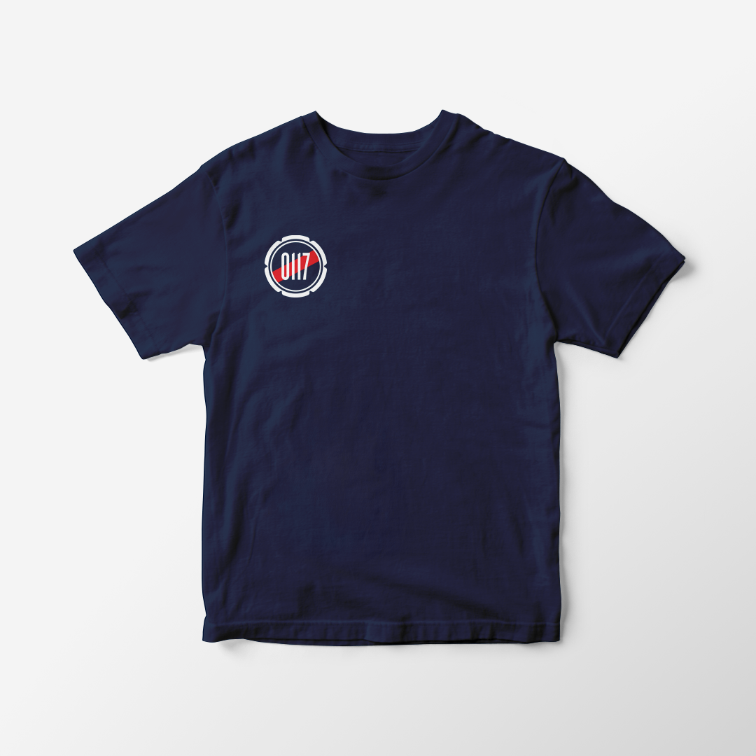 Bristol X Red Stripe T-shirt - Navy