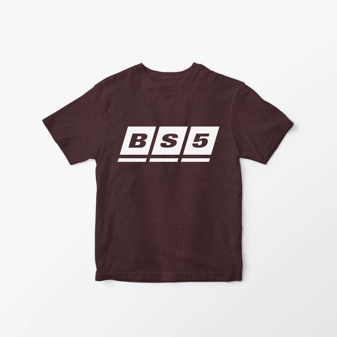 BS5 Adult Short Sleeved T-shirt: Russet Brown