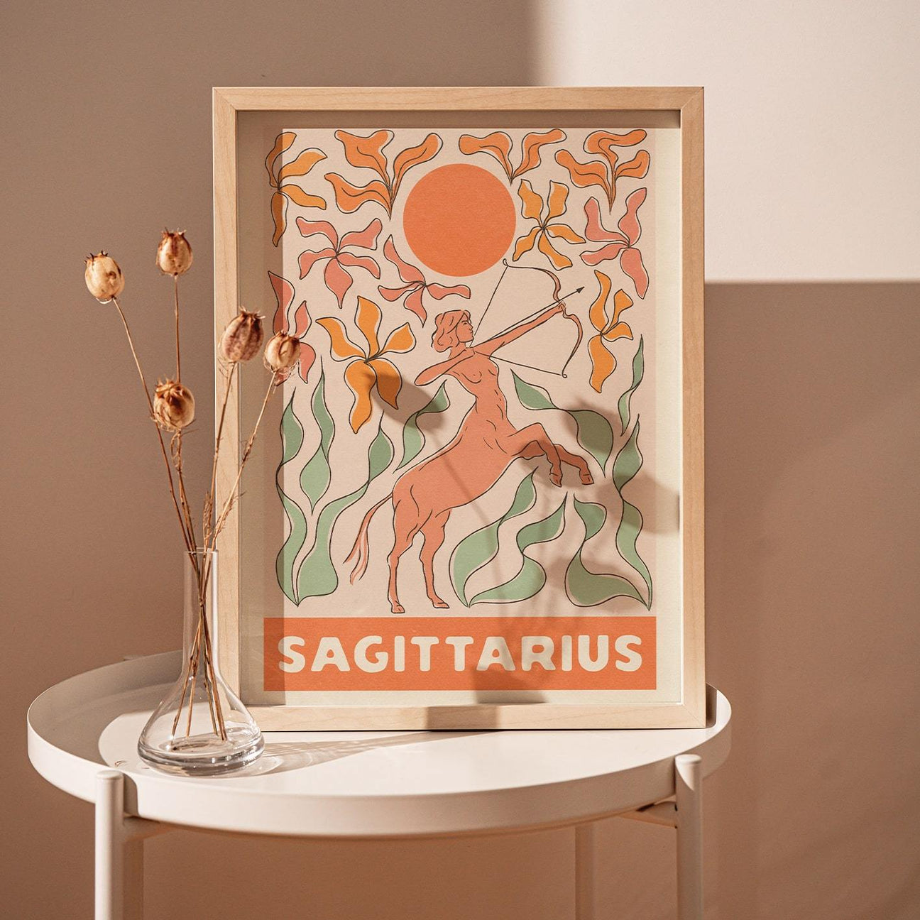 Sagittarius Zodiac A4 Art Print