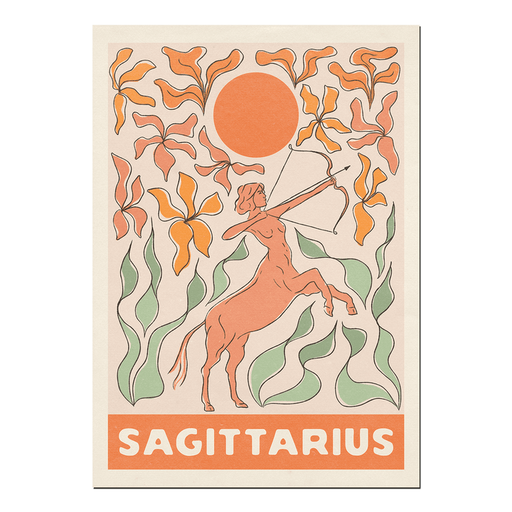 Sagittarius Zodiac A4 Art Print