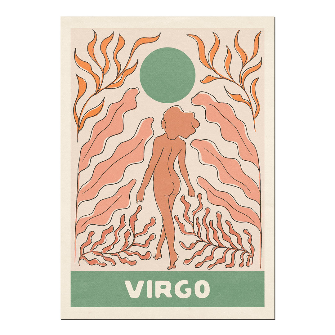 Virgo Zodiac A4 Art Print