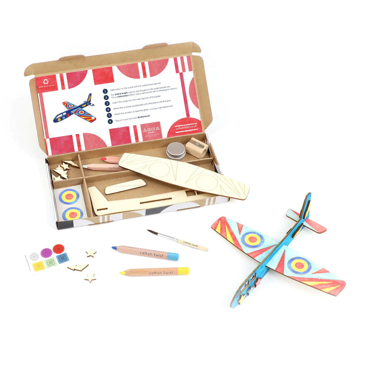 Cotton Twist Wooden Glider Craft Kit