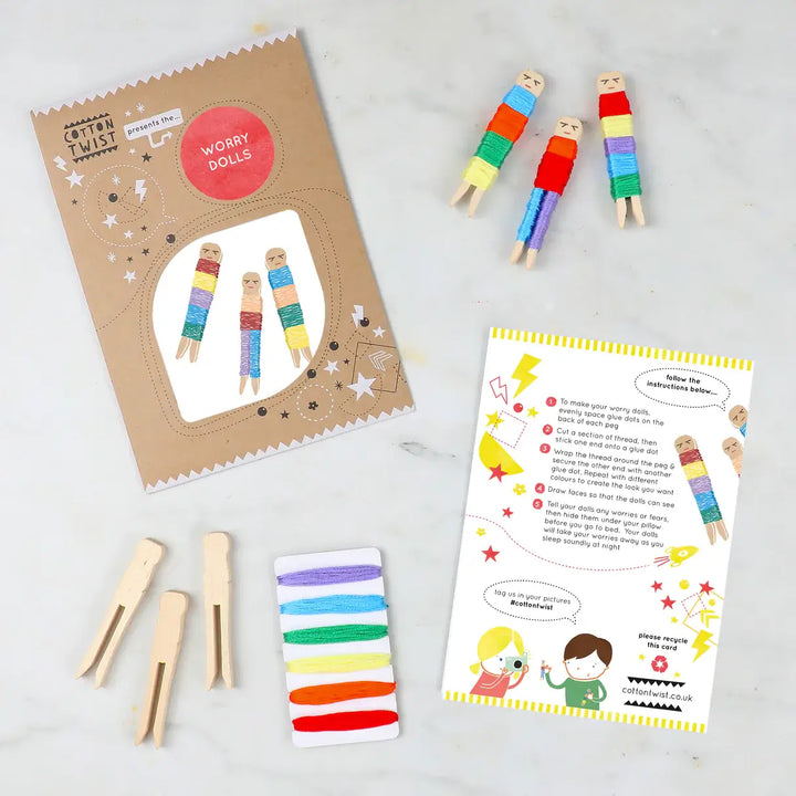 Cotton Twist Worry Dolls Activity Kit