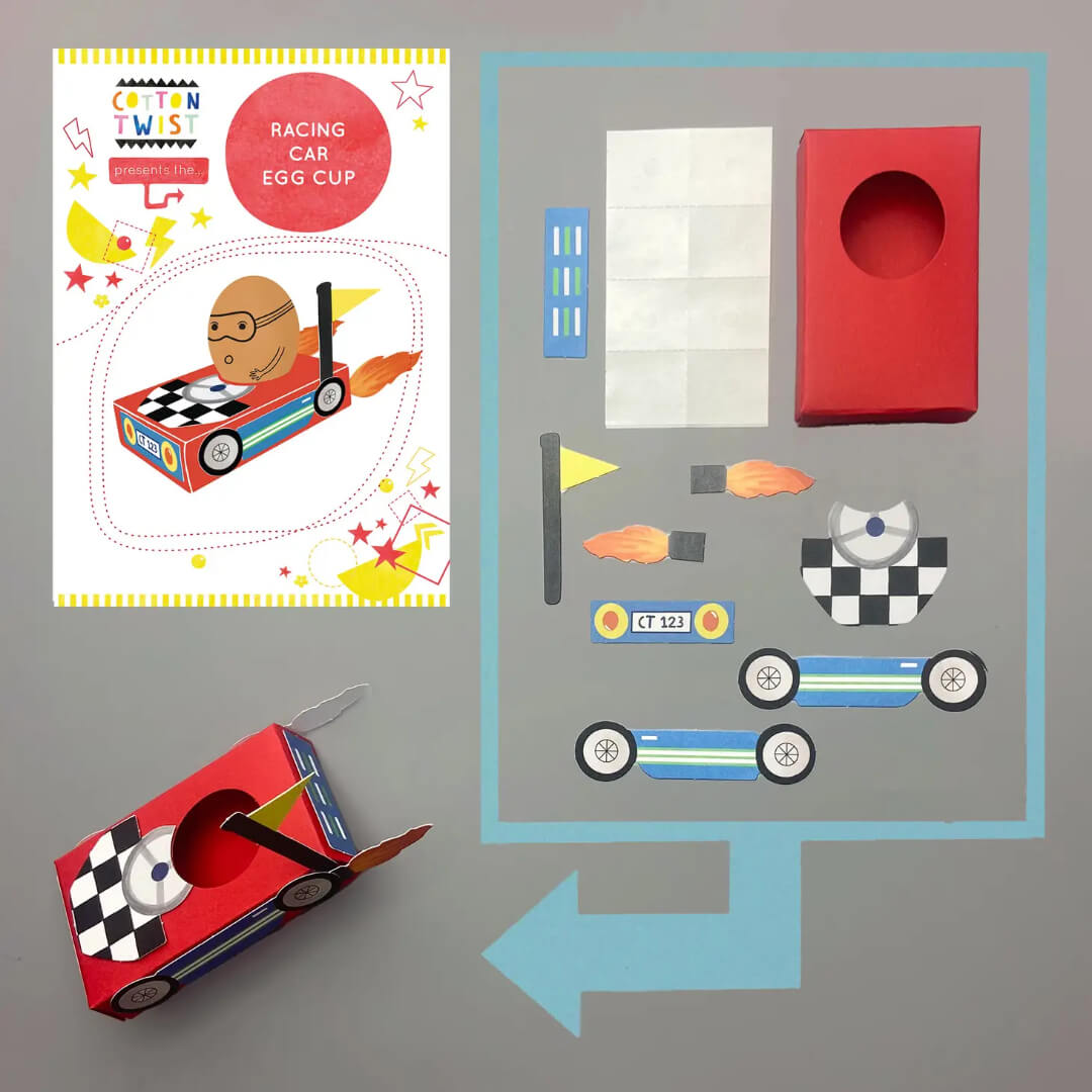 Make Your Own Racing Car Egg Cup