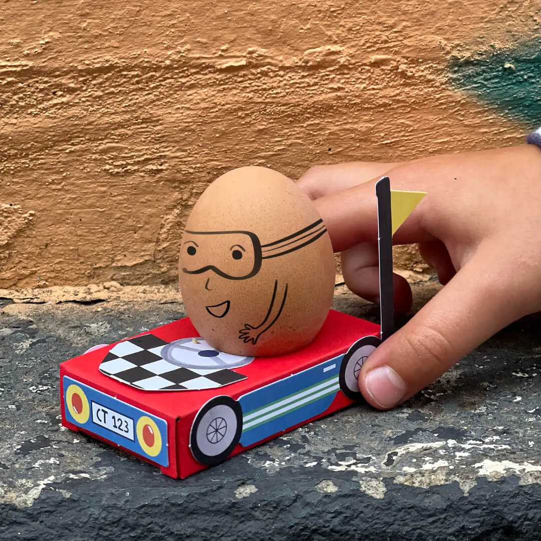 Make Your Own Racing Car Egg Cup