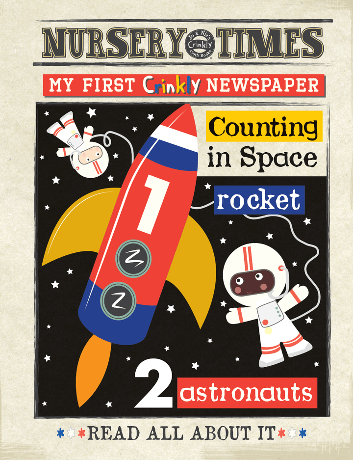 Crinkly Cloth Books: Counting in Space