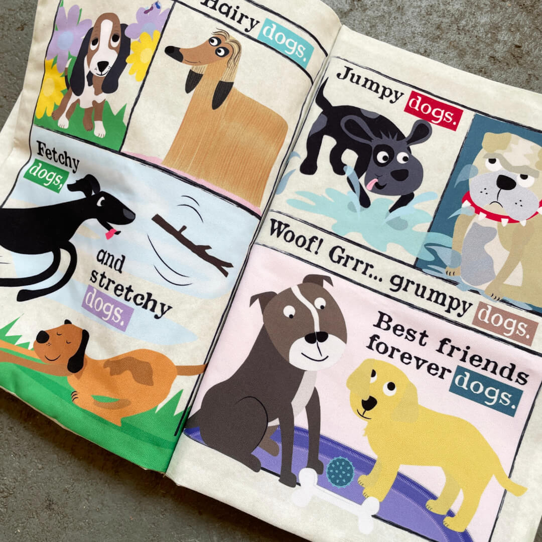 Crinkly Cloth Books: Just Dogs