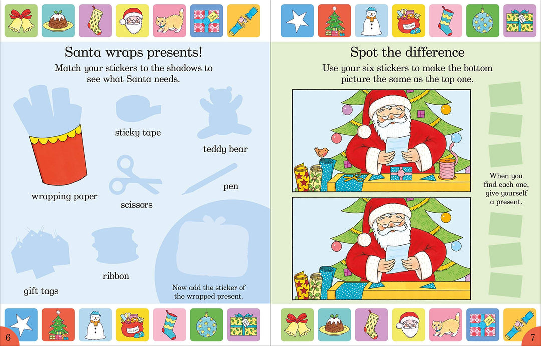 Dear Santa Sticker Activity Book